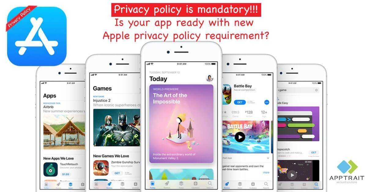 apple makes privacy policy mandatory